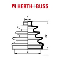 Herth+Buss Jakoparts Achsmanschetten Satz FüR Honda Accord Prelude Shuttle Vorne
