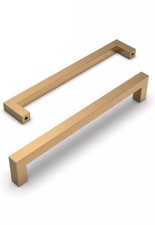 Amerdeco 11 Pack Champagne Bronze Kitchen Cabinet Handles 7.5 Inch Hole Center