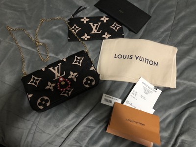 felicie pochette black beige