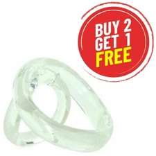  Stretchy Silicone Cock Ring Erection Clear Cockring Cockrings, Cock Rings