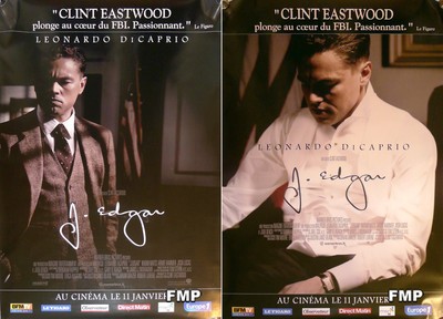 J. EDGAR - EASTWOOD / DiCAPRIO - SELTENES SET GROSSER FILMFIGUREN POSTER SET