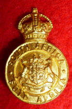 Instructional Corps Officer's Gilt Collar Badge, 1913-22, South Africa