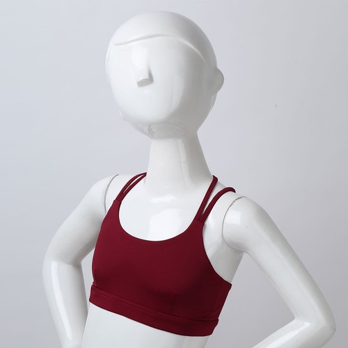 Kids Girls Crop Top Tight Shirt Dancewear Athletic Ballet Dance Yoga Costume - Picture 111 of 113