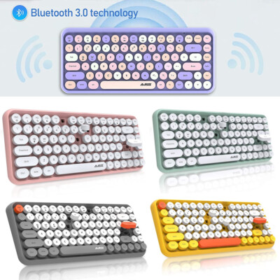 Wireless Bluetooth keyboard Matte Panel 84 Keys Lightweight