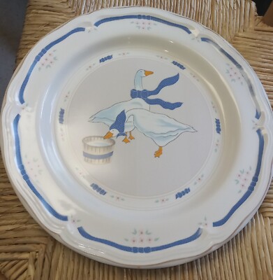 Newcore Countryside Geese Round Platter 12.5''