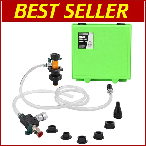 Universal Cooling System Refiller Kit with Vacuum Test & Compact Storage Case
