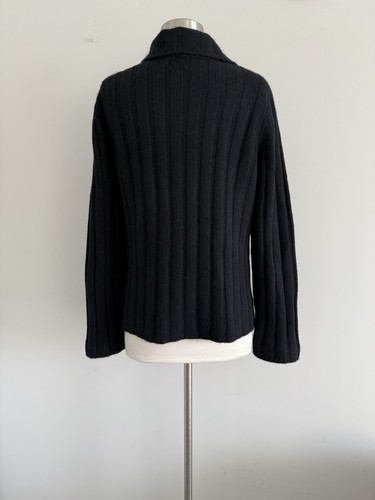 GARNET HIIL WOOL CASHMERE BUTTON UP LONG SLEEVE SWEATER SIZE M - Picture 4 of 10
