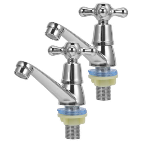 1 par de grifos de lavabo de baño separados para agua cocina baño - Imagen 5 de 12