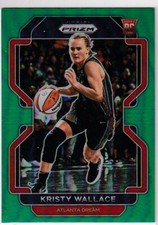 2022 Panini WNBA Prizm Green Refractor #71 Kristy Wallace RC