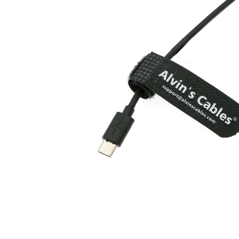 USB C PD to NP FZ100 Dummy Battery Coiled Power Cable for Sony Alpha A7 III A9 - Image 2 of 4