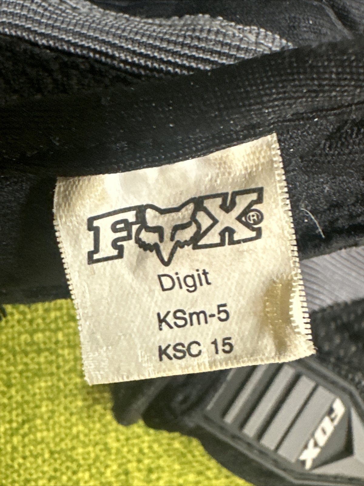 Kids S 5 FOX RACING DIGIT Mountain Bike BMX Downhill GRAVEL Cycling Glove BLACK