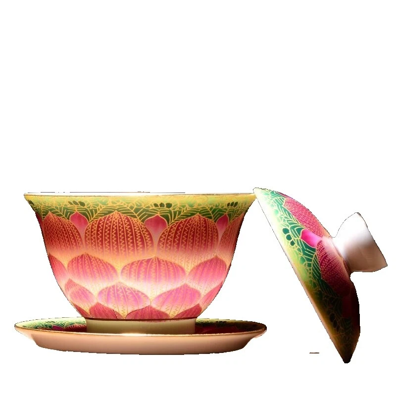 Tazas de té de porcelana y platillo Conjuntos