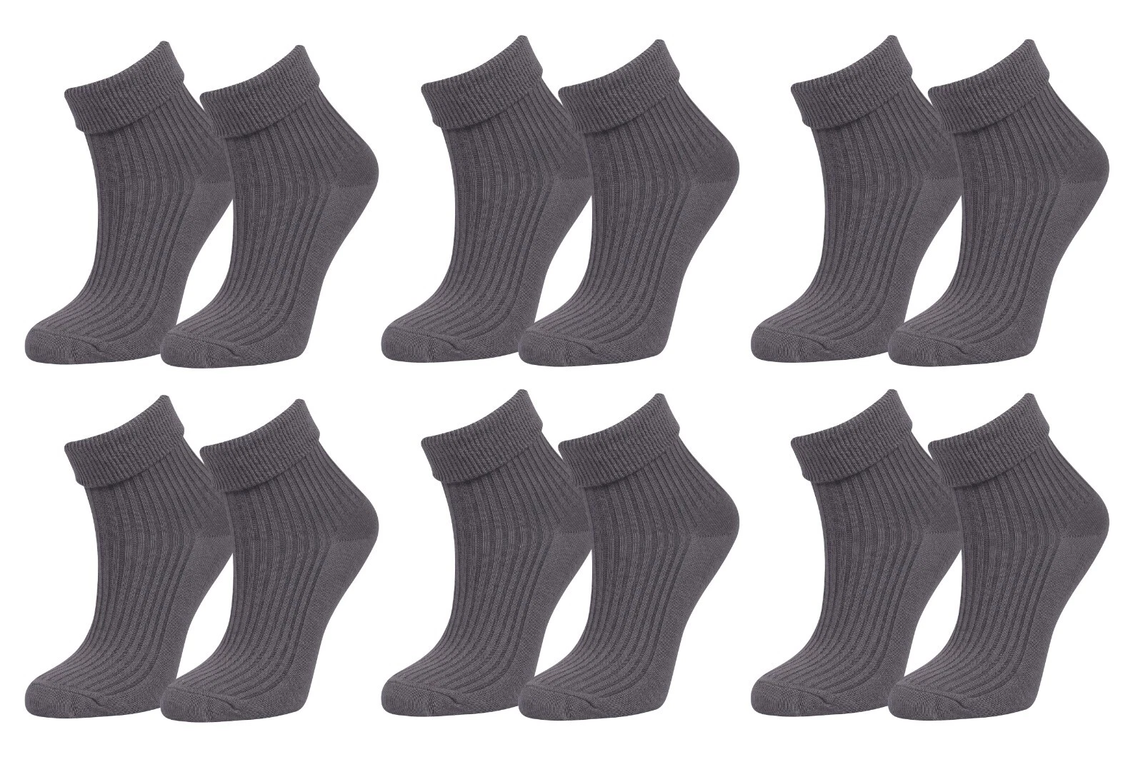tittimitti 98% Organic Cotton Luxury Women's Socks 6-Pack