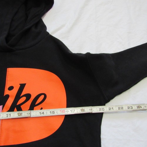 Nike Sportswear Big Girls Black Logo Graphic Fleece Pullover Hoodie XL - Picture 3 of 6