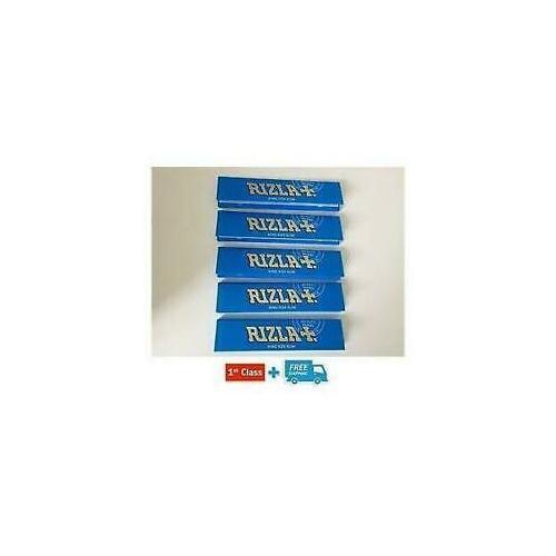 25 BLUE KING SIZE SLIM RIZLA BOOKLETS CIGARETTE SMOKING ROLLING PAPERS ...