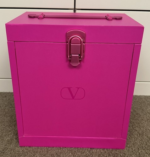 Super Rare Valentino VIP Gift Neon Pink Large Makeup Case Toiletries Box - 第 1/10 張圖片