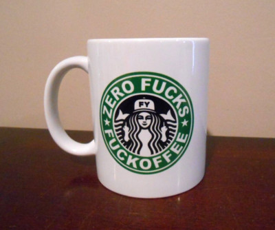 ZERO F*CKS GIVEN Siren Coffee Mug - Naughty Words - F*CKOFFEE