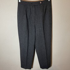 Vintage Women  s EVAN PICONE Gray Wool Lined Pants Size 12