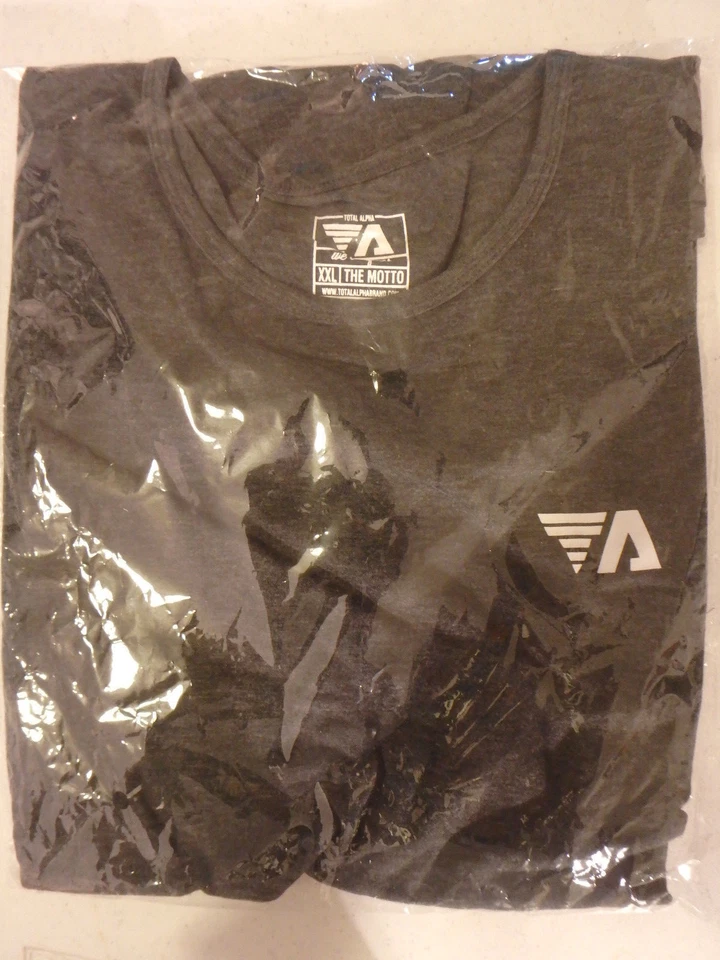 Men's 2XL Sleeveless/Muscle Workout Shirt - Total Alpha Brand - "The Motto" - Image 4 of 4