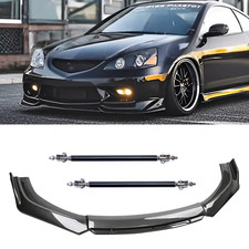 For Acura Rsx Dc5 2002-2006 Carbon Fiber Black Front Bumper Lip Chin Spoiler