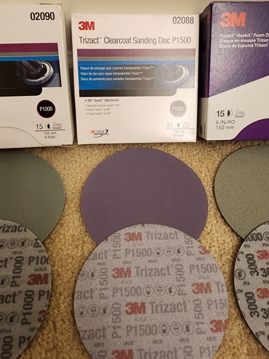 Aazon.co: 3 Trizact Hookit Foa Disc, 02087, 3 In, P3000, 15 Discs - 10