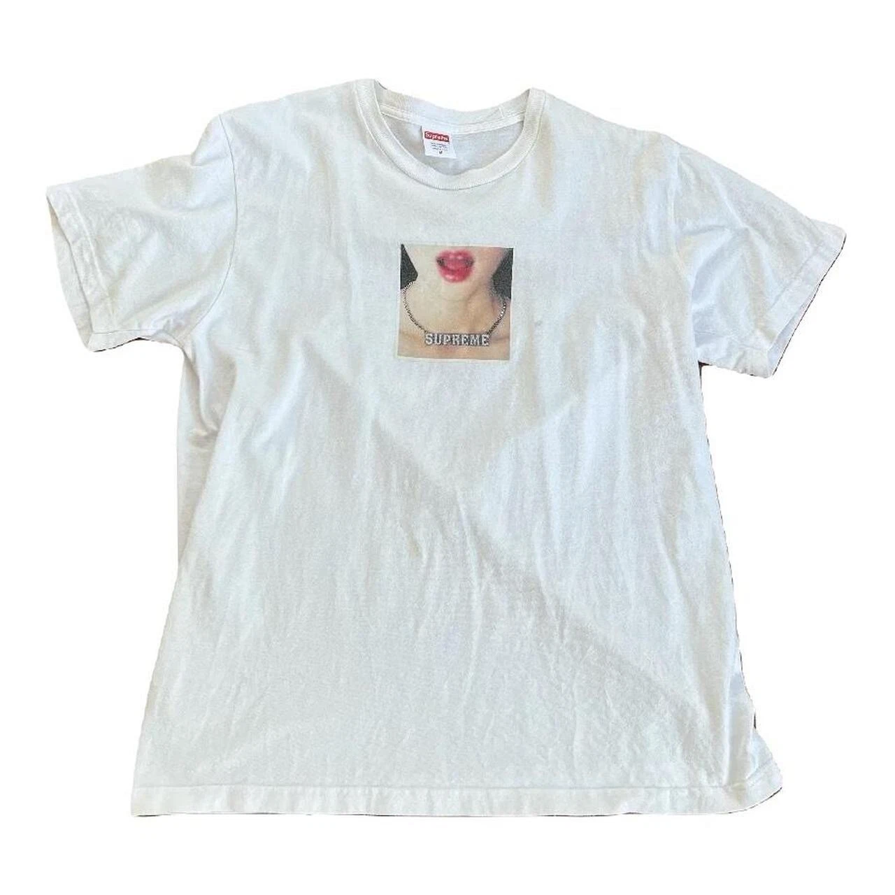 Supreme Collier Tee ss18 Blanc Homme Taille XL S/s Logo Graphique T shirt 2018