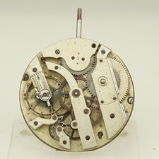 Rare Pocket Watch Movement Men's no fusee duplex chronometer no repeater RAR