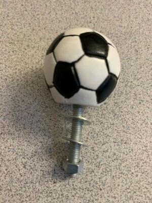 Solid Soccer Ball Drawer/Cabinet Pull - Diameter of 1.5'' - Standard Size Thread 