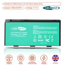 11.1V S9N-3496200-M47 BTY-M6D Battery For MSI E6603 GT60 GT660 GT70 GT760 GT780