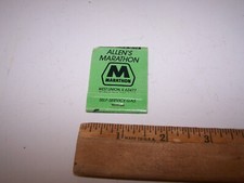 Vintage JIM ALLEN MARATHON Gas & Oil WEST UNION ILLINOIS Matchbook
