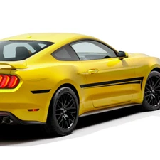 2x For Ford Mustang Upper Waistline Accent Stripes Body Side Decals Stickers