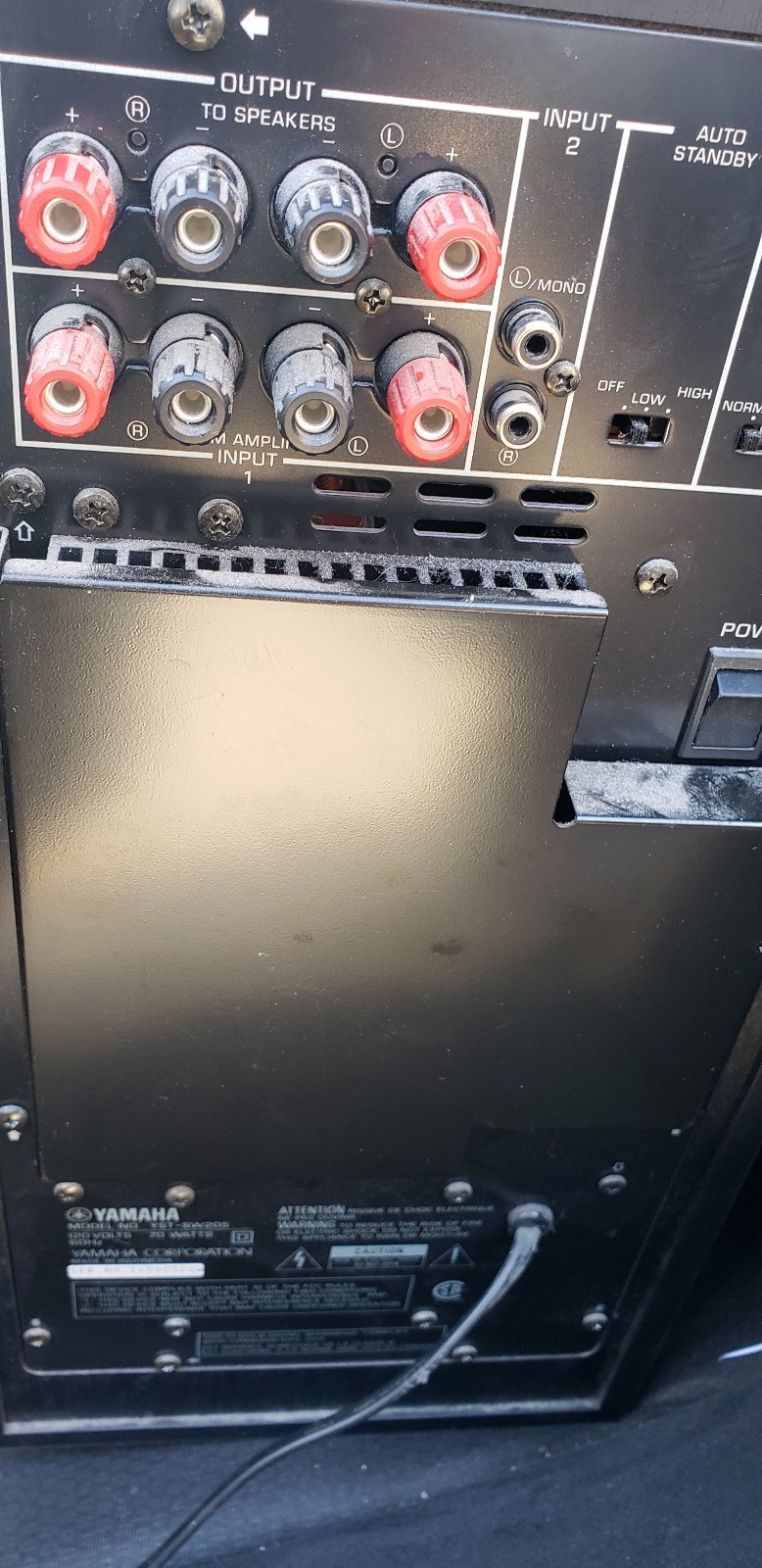 Yamaha YSTSW205 Power Subwoofer Speaker Home Theater Systemfree