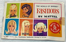 Vintage Barbie Doll 1967 The World of Barbie Fashions Book 1 Pamphlet Insert 
