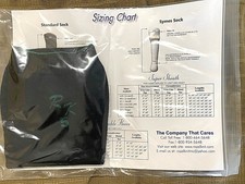 Royal Knit. The Royal Flush Black Prosthetic Sock Medium. Knitted Hole. 5 Ply