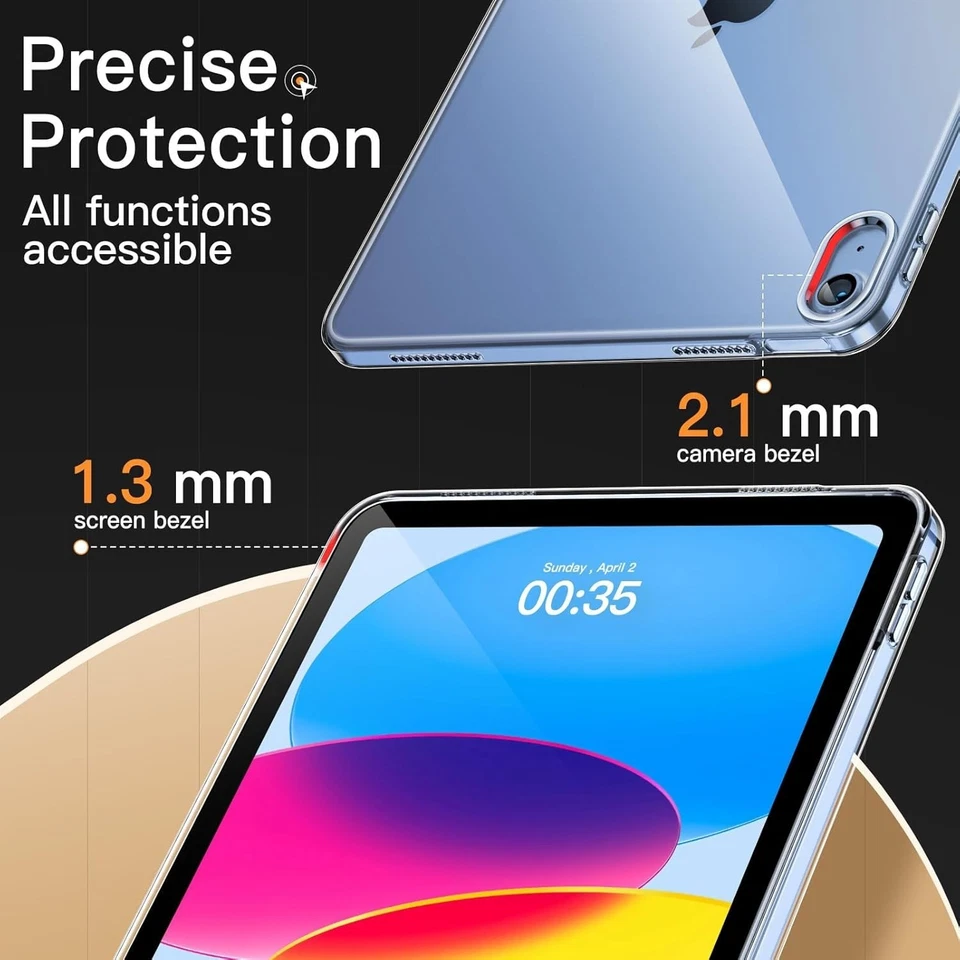 Gel Case for iPad (A16) 11 Generation 11-in 2025 7th 8th 9th Gen 10.2" 5/6th 9.7 - Image 4 of 4