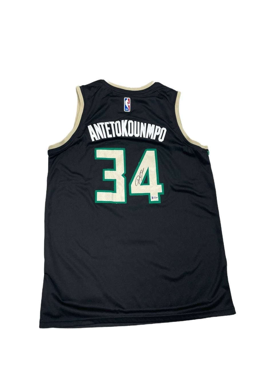 Autographed Signed Basketball Jersey Giannis Antetokounmpo Milwaukee Bucks BAS COA 