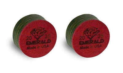 TigerProducts Tiger Emerald Laminated Billiard CUE Tips 2 (Two) pcs - 13 or 1...