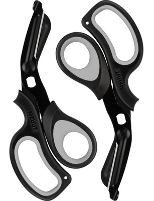 MEUUT 2 Pack Trauma Shears Bandage Scissors for Left and Right Black+black 