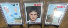 Topps 1970 MLB Baseball Card Lot 3 Gene Mauch Hoyt Wilhelm Clete Boyer Expos