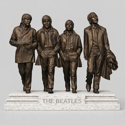 The Beatles Liverpool Waterfront Statue   Collectible Figurine