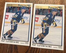 (2) Pat LaFontaine | 1992 O-Pee-Chee Premier Hockey #64 Buffalo Sabres
