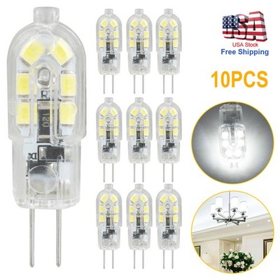 New G4 LED Bulb 12V 1W 12-SMD 2835 Dimmable 360 Degree Warm White Cool White 10x