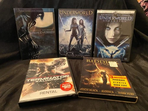 UNDERWORLD and RIDDICK and TERMINATOR movie lot DVD