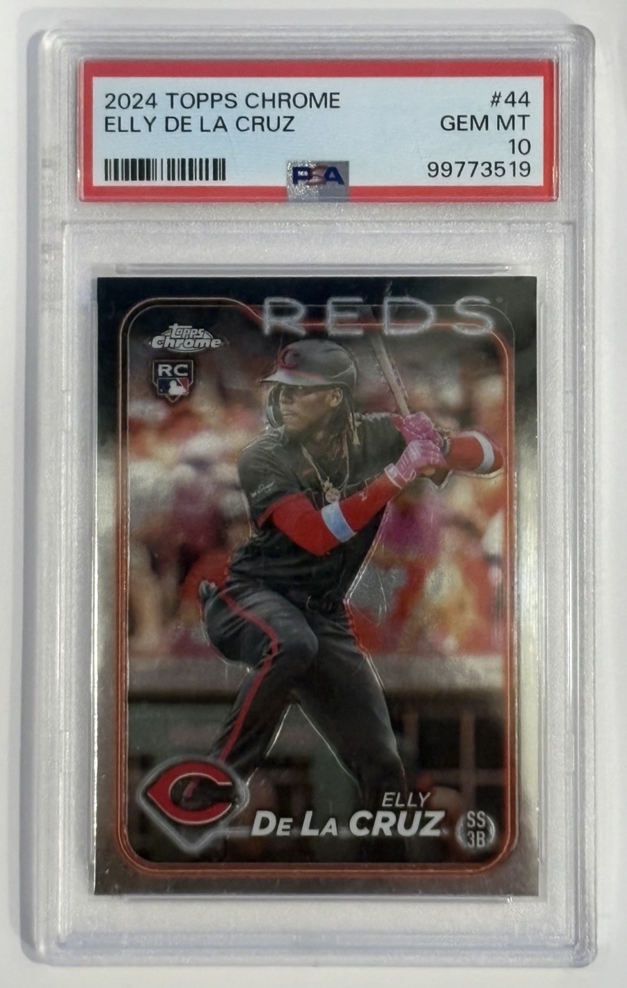 2024 Topps Chrome - Elly De La Cruz #44 (RC) PSA GEM MT 10