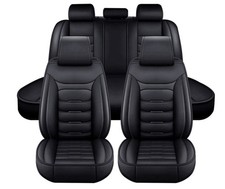 Honda Civic Leather Seat Covers Full Set Front Rear Universal Fit