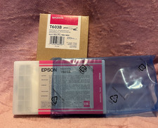 Genuine Epson Inkjet Cartridge Magenta T603B 220ml Open Box Exp. Feb 2012