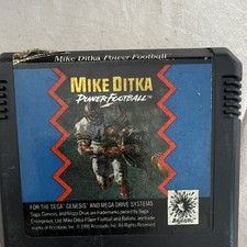 Mike Ditka Power Football Sega Genesis 1991 Sports Football Game Cartridge