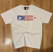 Mens FRIENDS Logo Graphic Print T-Shirt White...