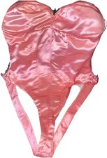 Vintage Pink Satin Bustier