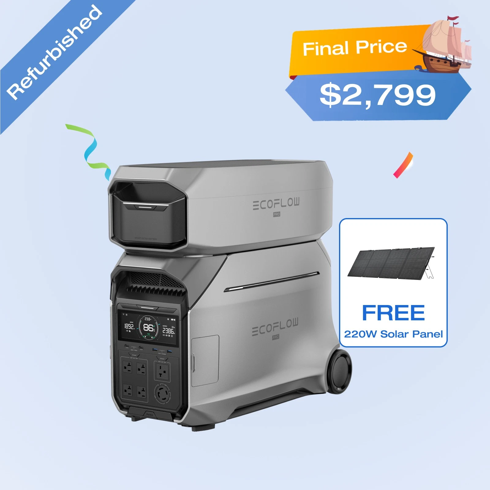 EcoFlow DELTA Pro 3 8000Wh Portable Power Station with Extra Battery Refurbished Review